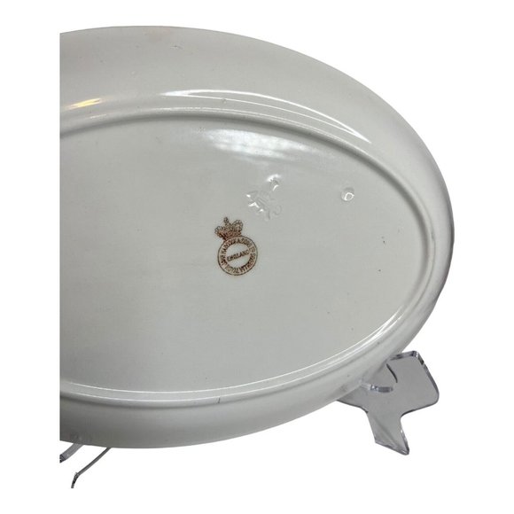 Vintage John Haddock Sons Royal Vitreous England Small Serving Tray Platter 11.5 - Picture 3 of 9